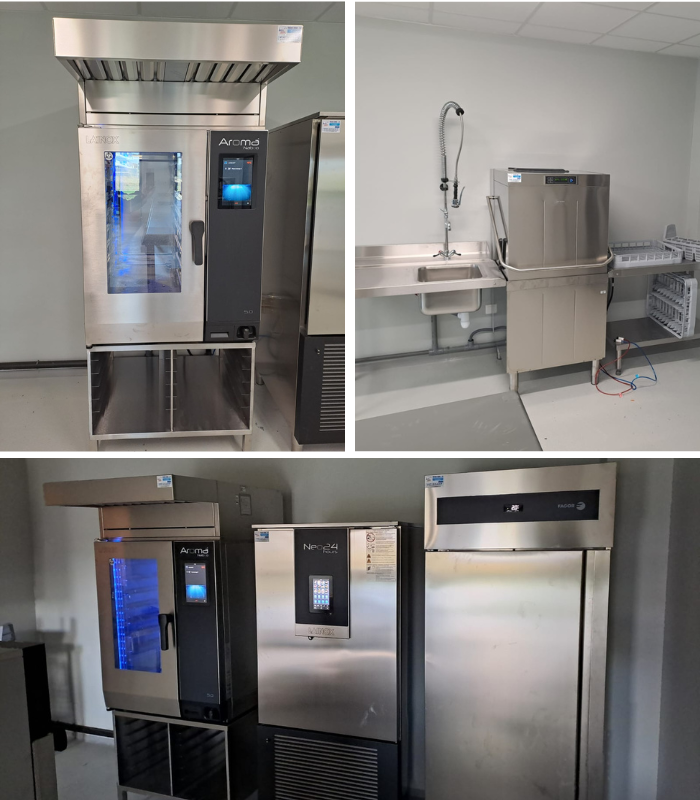 Installation cuisine professionnelle établissement Méon